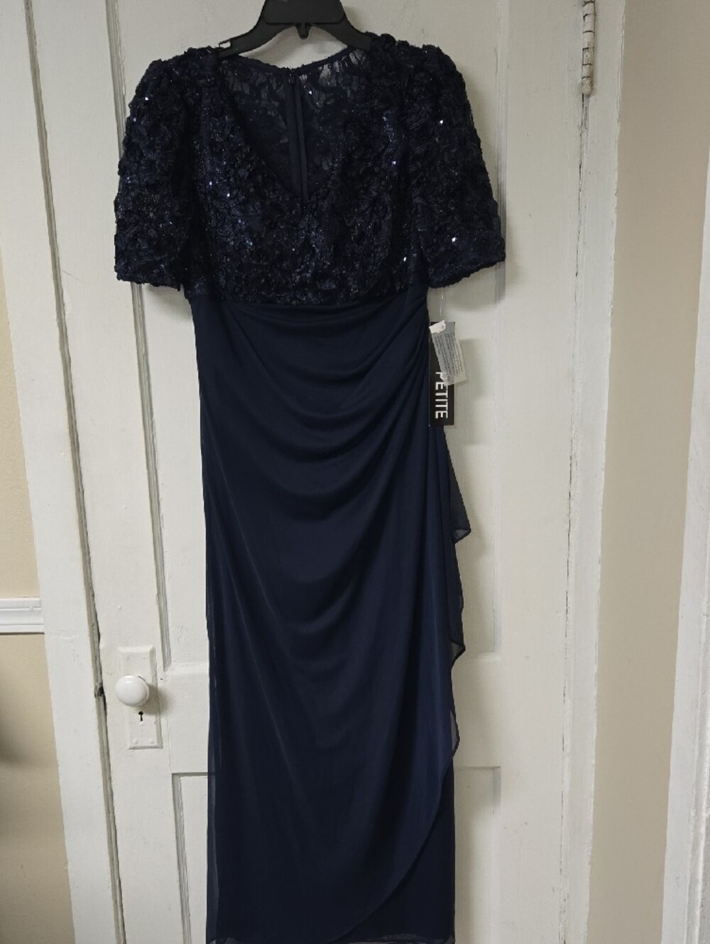 Nwt Alex Evenings Petite Empire Waist Evening Dress 8P - Picture 2 of 9